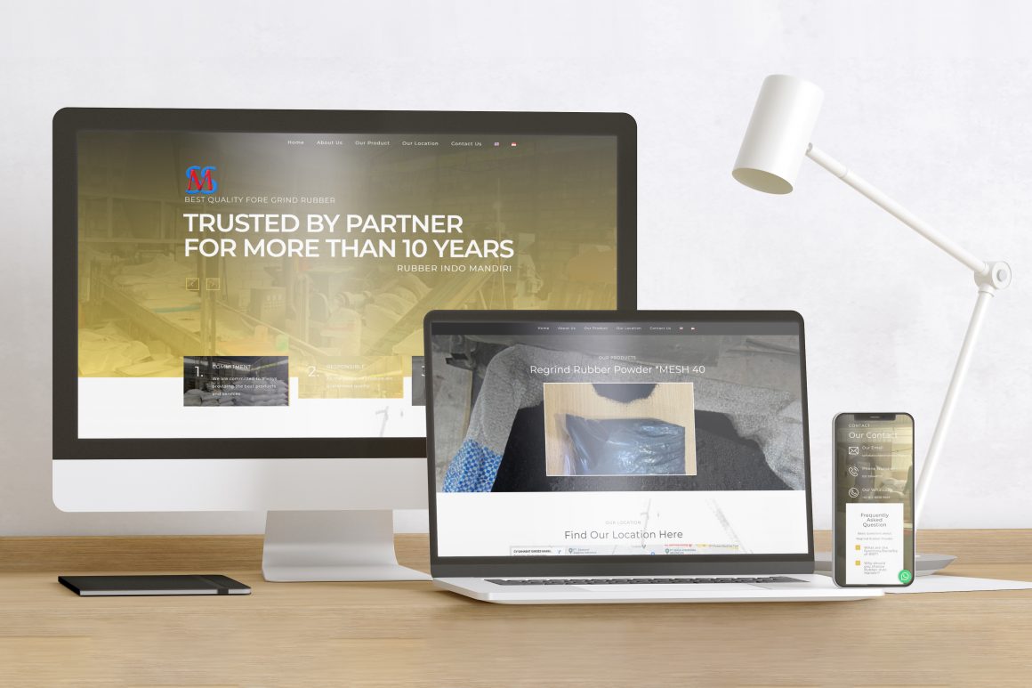 rubber indo mandiri website by primelab